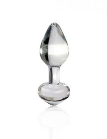 Icicles No 44 Glass Anal Plug 2.5 Inch - Clear